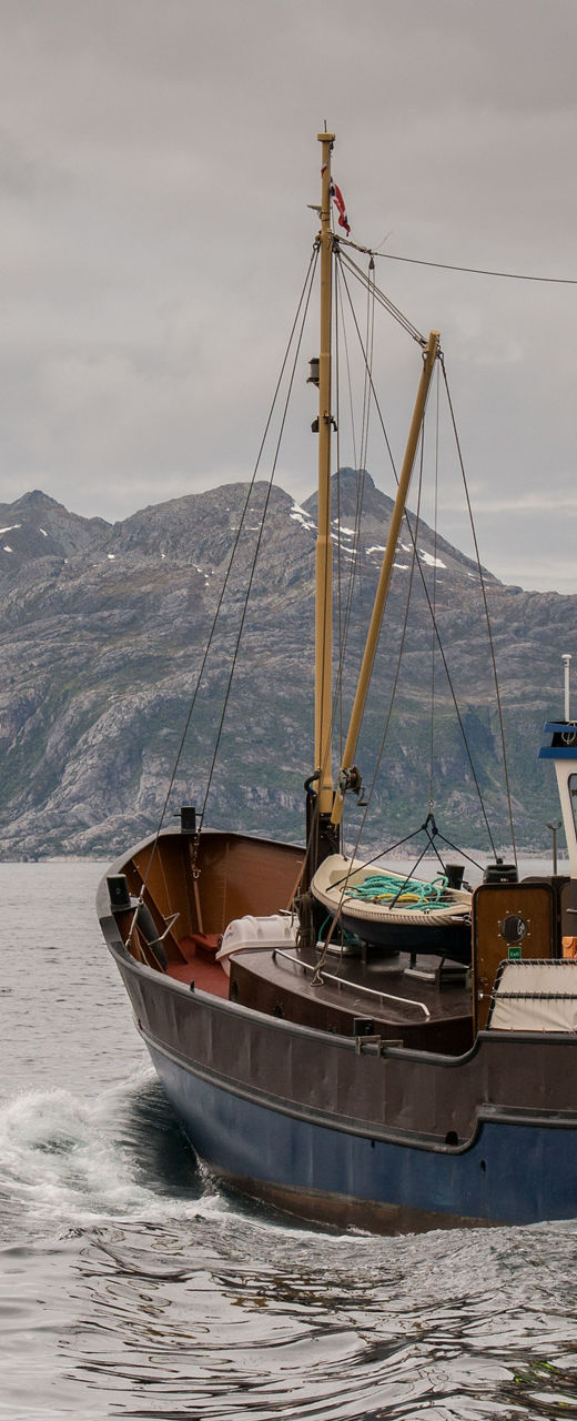 Fishing boat in scenic Nordic waters