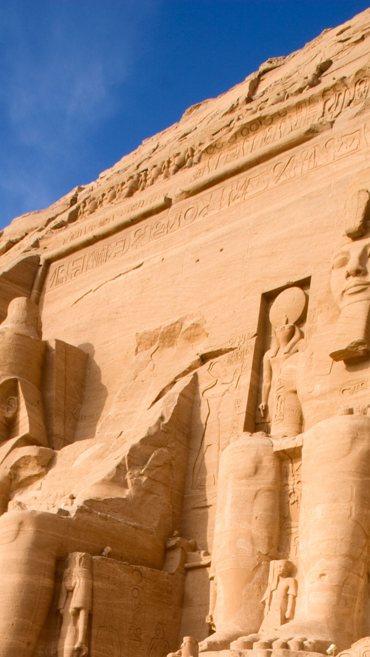 Ancient Egyptian statues at Abu Simbel