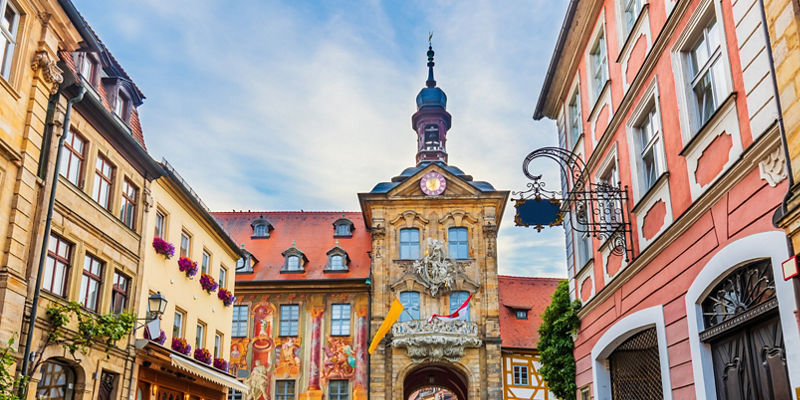 Historic Old Town Hall in Bamberg, Germany