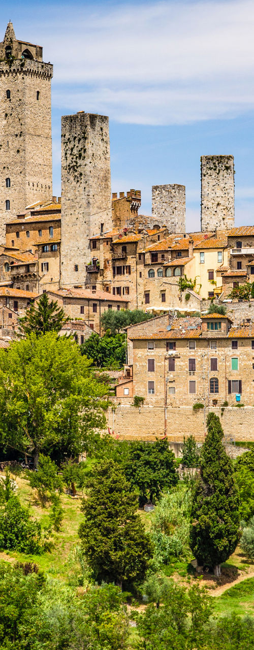 Historic skyline of San Gimignano, Italy