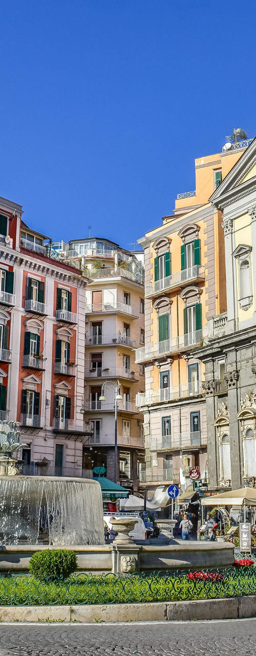 Historic European square with colorful buildings