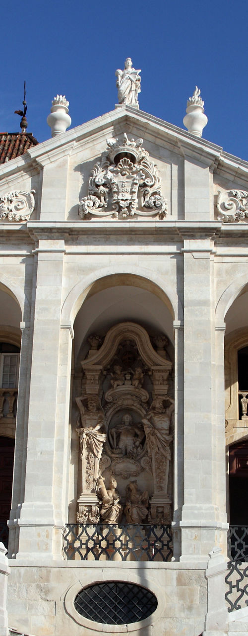 Historic building with ornate facade and staircase