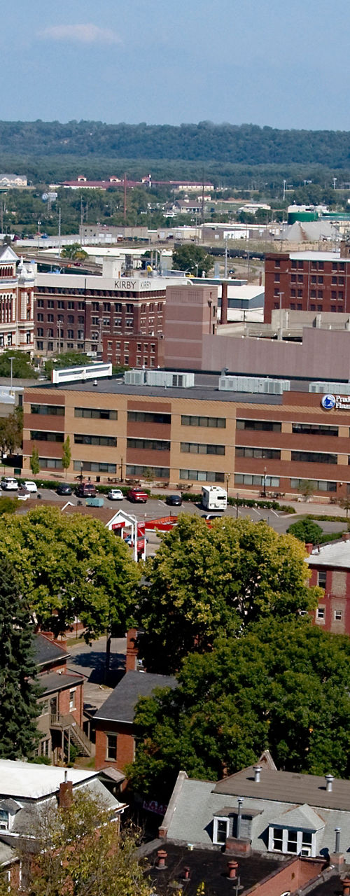 Scenic urban view of Dubuque, Iowa