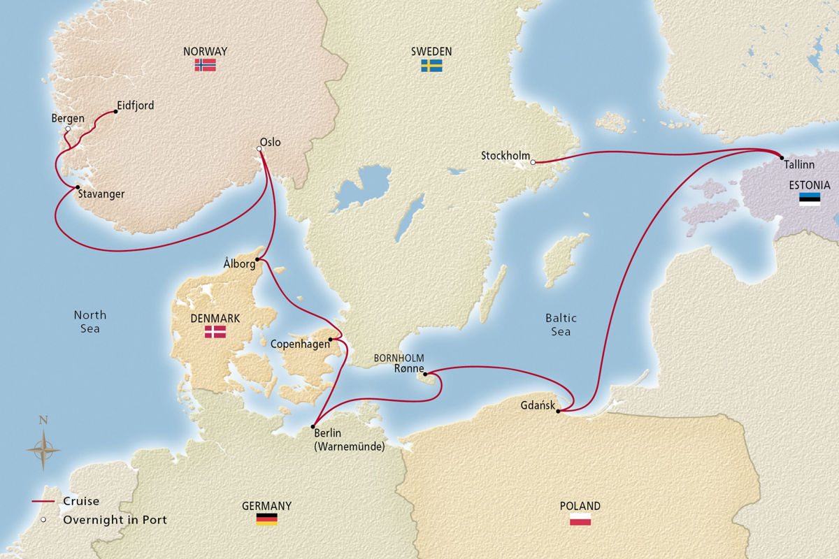 Viking Homelands – route map