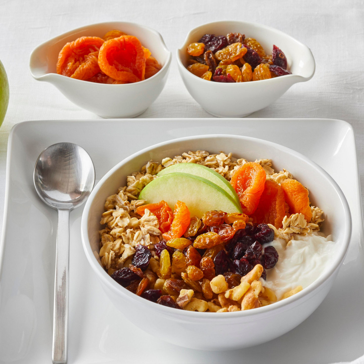 Healthy Breakfast Bowl with Fruits and Nuts