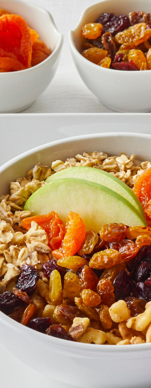 Healthy Breakfast Bowl with Fruits and Nuts
