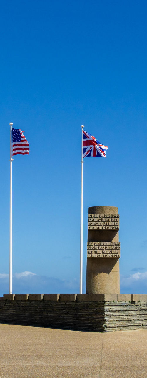 Row of International Flags at Seaside Memorial Plaza