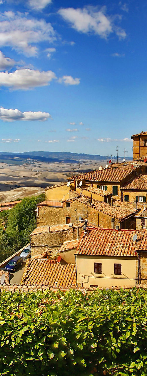Scenic view of Volterra, Tuscany countryside