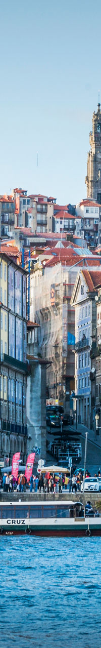 Scenic view of Porto riverside architecture