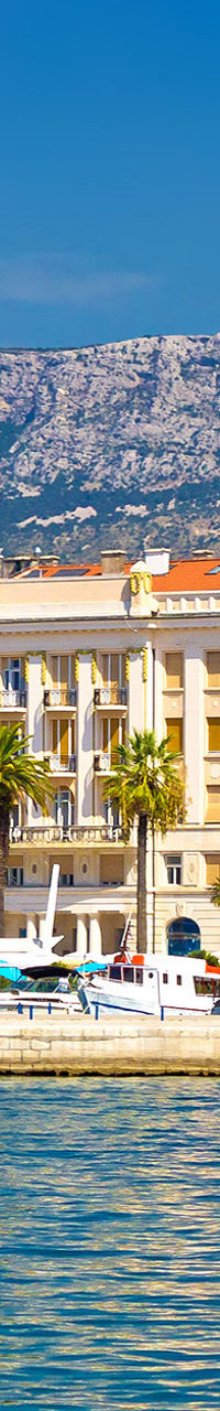 Scenic waterfront view of Split, Croatia