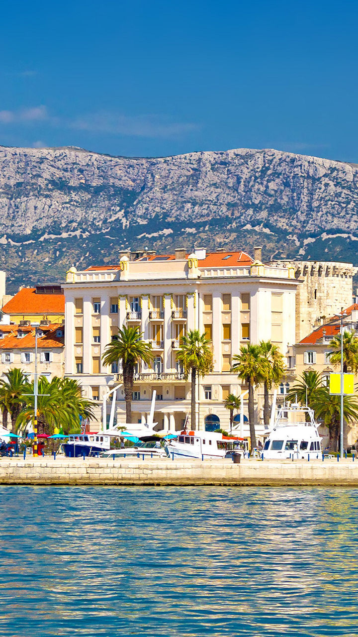 Scenic waterfront view of Split, Croatia
