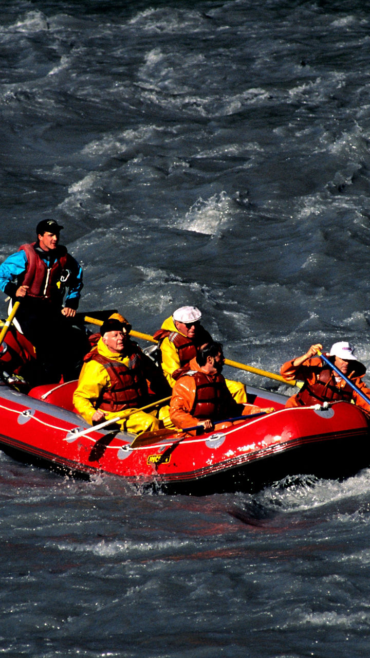 Glacial River White-Water Rafting